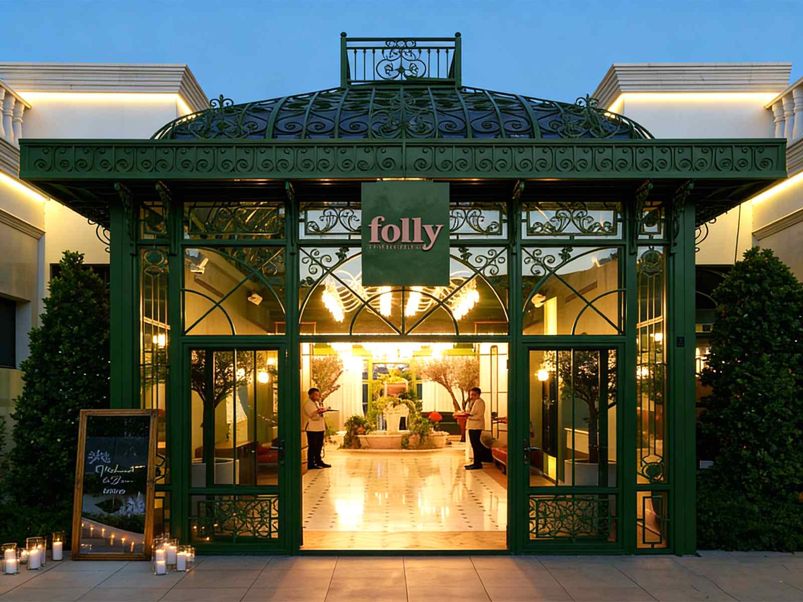 Victorian conservatory, custom steel structure, Dubai wedding venue, Dubai Victorian Conservatory: Custom Steel Wedding Venue